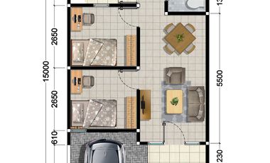 Perumahan Mewah Type 54/90 Minimalis Murah Strategis Pusat Kota 3KT
