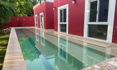 VENTA, Quinta tipo hacienda moderna en Cansahcab, YUCATÁN. Céntrica e impecable!