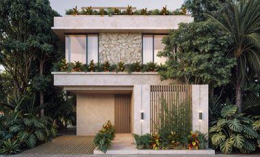 VillaVilla de 4 habitaciones en venta en Tulum a pocos metros de la playa | Alberca y terraza