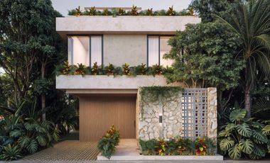 VillaVilla de 4 habitaciones en venta en Tulum a pocos metros de la playa | Alberca y terraza