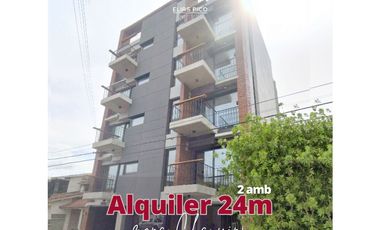 ALQUILER 24 MESES Semipiso 2 amb A ESTRENAR con cochera y baulera