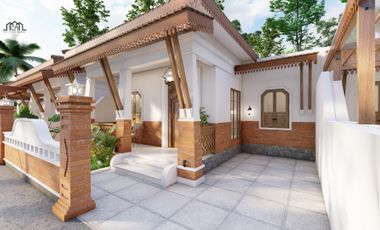 Rumah Joglo Ala Modern Tropis 300 JT An 5 Menit ke Klaten Kota!