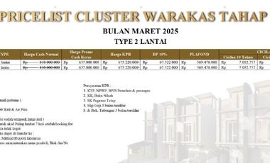 cluster Warakas tahap 9