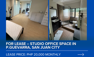 For Lease - Studio Office Unit at Lumier Chateau, P. Guevarra, San Juan City