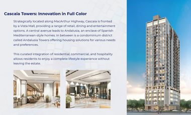 For Sale 1-Bedroom Condominium In Cascaia San Fernando, Pampanga