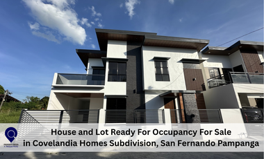 House and Lot (RFO) For Sale in Covelandia Homes, San Fernando Pampanga