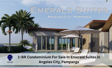 1–BR Condominium For Sale In Emerald Suites in  Angeles City, Pampanga