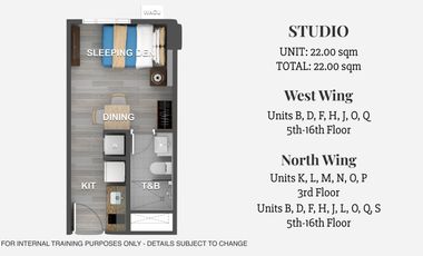 For Sale Studio Type Condominium in Bryant Parkplane Capital Town Pampanga