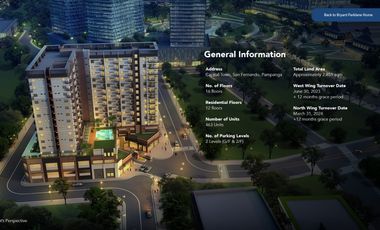 1 BR Condominium Bryant Parkplane For Sale In Capital Town Pampanga