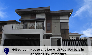 Modern House and Lot with Pool for Sale in Angeles City, Pampanga