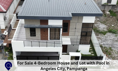 For Sale 4-Bedroom House and Lot with Pool in  Angeles City, Pampanga