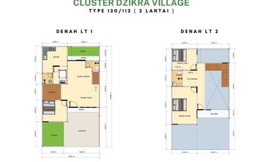 RUMAH TANPA BANK DIKEDAMAIAN LANTAI 2 DZIKRA VILLAGE