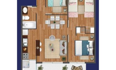 VENTA DEPARTAMENTO  CENTRO  PUCON