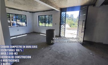 FINCA EN OBRA GRIS EN MARINILLA CON ESCRITURAS 100%