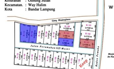 RUMAH MURAH DI WAYHALIM RATU CLUSTER belakang RS URIP SUMOHARJo