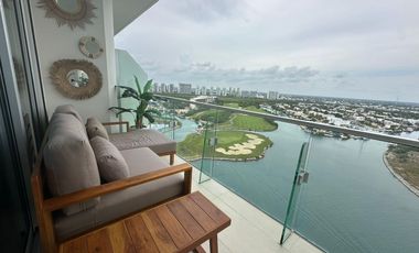 SLS Puerto Cancún – Departamento de lujo en renta totalmente amueblado | Piso 17