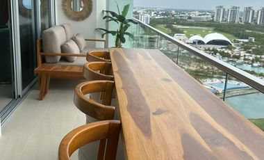 SLS Puerto Cancún – Departamento de lujo en renta totalmente amueblado | Piso 17