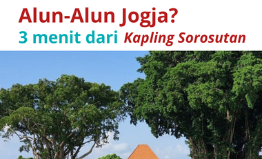 Malioboro Super Dekat: Tanah Sorosutan 282m2, Villa Homestay Cocok