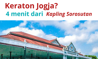 Malioboro Super Dekat: Tanah Sorosutan 282m2, Villa Homestay Cocok