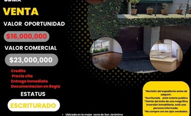 SAN JERONMIO LIDICE, CASA VENTA  MAGDALENA CONTRERAS CDMX