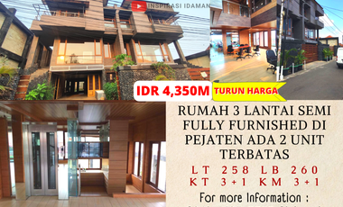 Rumah 3 Tingkat Semi Fully Furnished Di Pejaten Ada 2 Unit Terbatas
