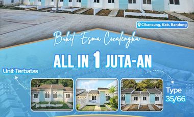 Rumah 1 Lt Free DP 0%, Cicilan Flat Dkt Pabrik Kahatex