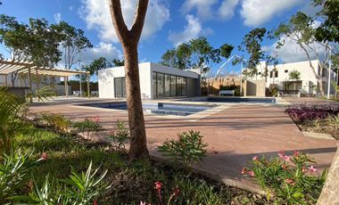 CASA EN VENTA EN PLAYA DEL CARMEN 2 HABITACIONES CON GYM, CASA CLUB ALBERCA, AREA GRILL EN PROMOCIÓN