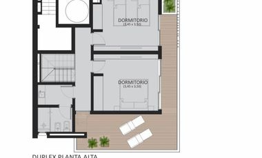 Duplex con terraza privada 4 Ambientes