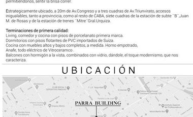 Departamento monoambiente en alquiler en Villa Urquiza