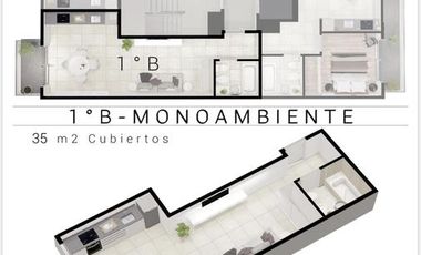 Departamento monoambiente en alquiler en Villa Urquiza