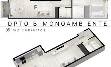 Departamento monoambiente en alquiler en Villa Urquiza