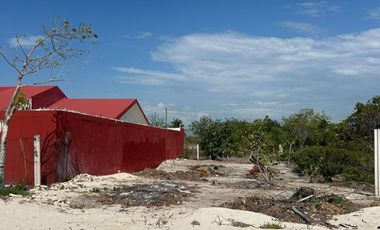 Terreno en venta en Celestún, Yuc. frente al mar cerca del centro.