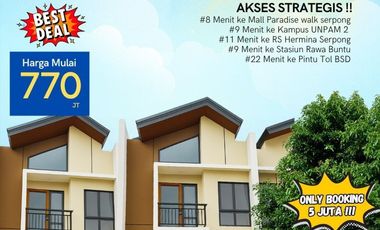Rumah 2 lantai ready stock dekat kampus UNPAM 2