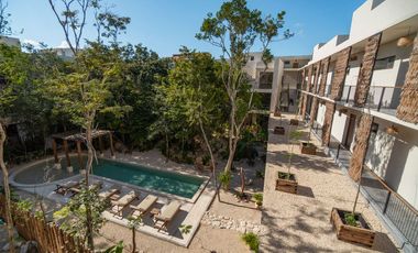DEPARTAMENTO 1 RECÁMARA EN VENTA , LA VELETA TULUM, EXCELENTE UBICACIÓN Y OPORTUNIDAD DE INVERSIÓN!