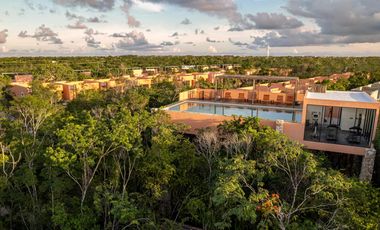 CASA EN VENTA EN TULUM 3 HABITACIONES CON ALBERCA INFINITY, ZONA DE REUNIONES JUEGOS PARA NIÑOS
