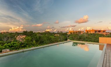 CASA EN VENTA EN TULUM 3 HABITACIONES CON ALBERCA INFINITY, ZONA DE REUNIONES JUEGOS PARA NIÑOS