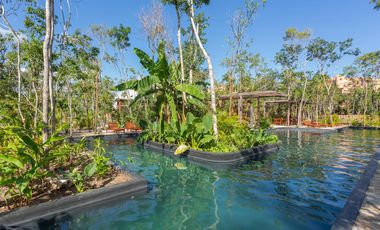 CASA EN VENTA EN TULUM 3 HABITACIONES CON ALBERCA INFINITY, ZONA DE REUNIONES JUEGOS PARA NIÑOS