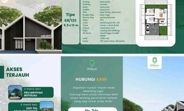 dijual rumah subsidi lokasi dekat RS dan Exit Tol boyolali