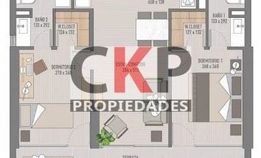 Departamento en Venta en Lyon / Bilbao / TIPO MARIPOSA