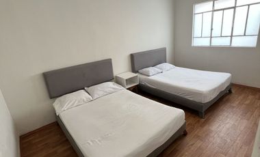 DEPARTAMENTO AMUEBLADO EN RENTA EXTERIOR ROMA NORTE
