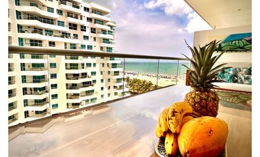 Apartamento turístico con amplio balcón con vista al mar y atardeceres