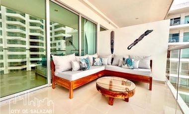 Apartamento turístico con amplio balcón con vista al mar y atardeceres