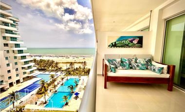 Apartamento turístico con amplio balcón con vista al mar y atardeceres