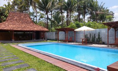 Jual cepat Villa Full Furnish plus private pool di Borobudur Magelang