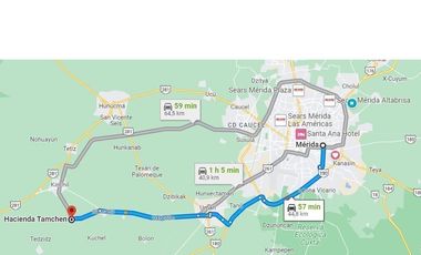 Terrenos de 6 HA en Venta en Hacienda Tamchen