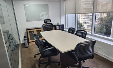 ESPECTACULAR OFICINA AMOBLADA CERRO EL PLOMO/ LAS CONDES