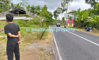 Tanah tepi jalan provinsi tidak jauh dari candi borobudur magelang