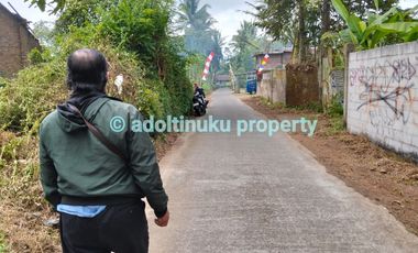 Tanah murah lebar muka 60 m, di kawasan industri, tempuran, magelang