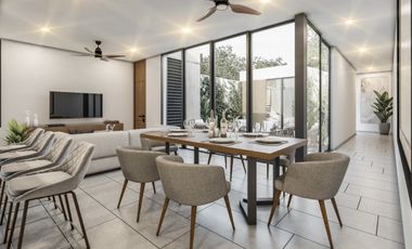 PREVENTA CASA DUO TEMOZON DE UNA PLANTA 2 REC PISCINA