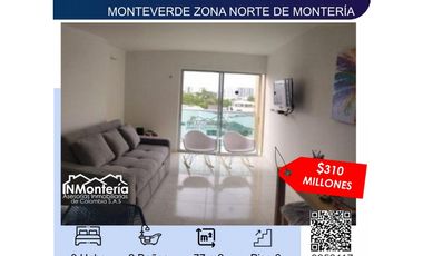 SE VENDE APARTAMENTO BARRIO MONTEVERDE ZONA NORTE DE MONTERIA